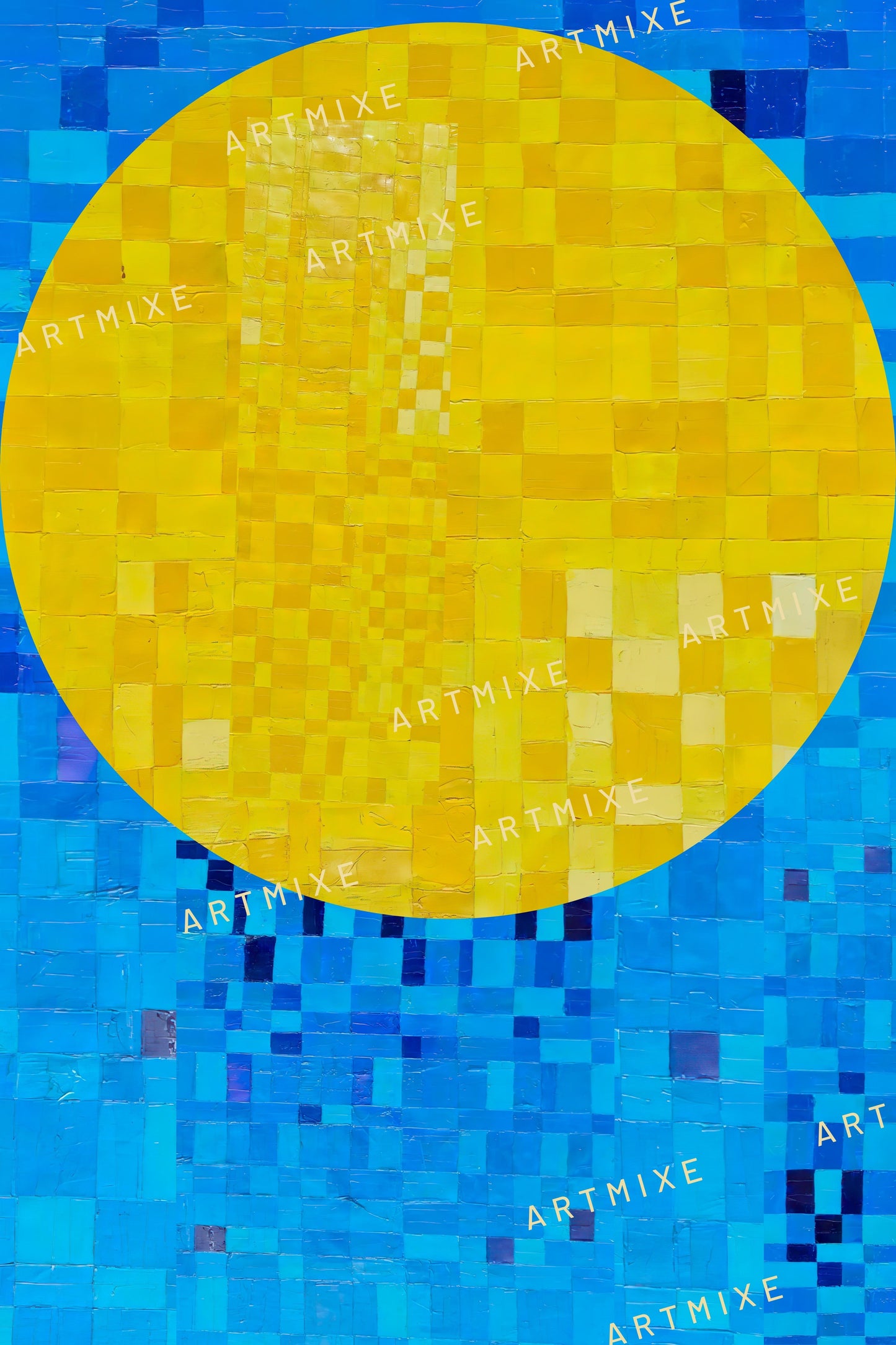 SERIE de 3 peintures minimalistes imprimables "ECHO1 ,ECHO2 et ECHO3" huile à la spatule +textures , fichier numérique téléchargeable.