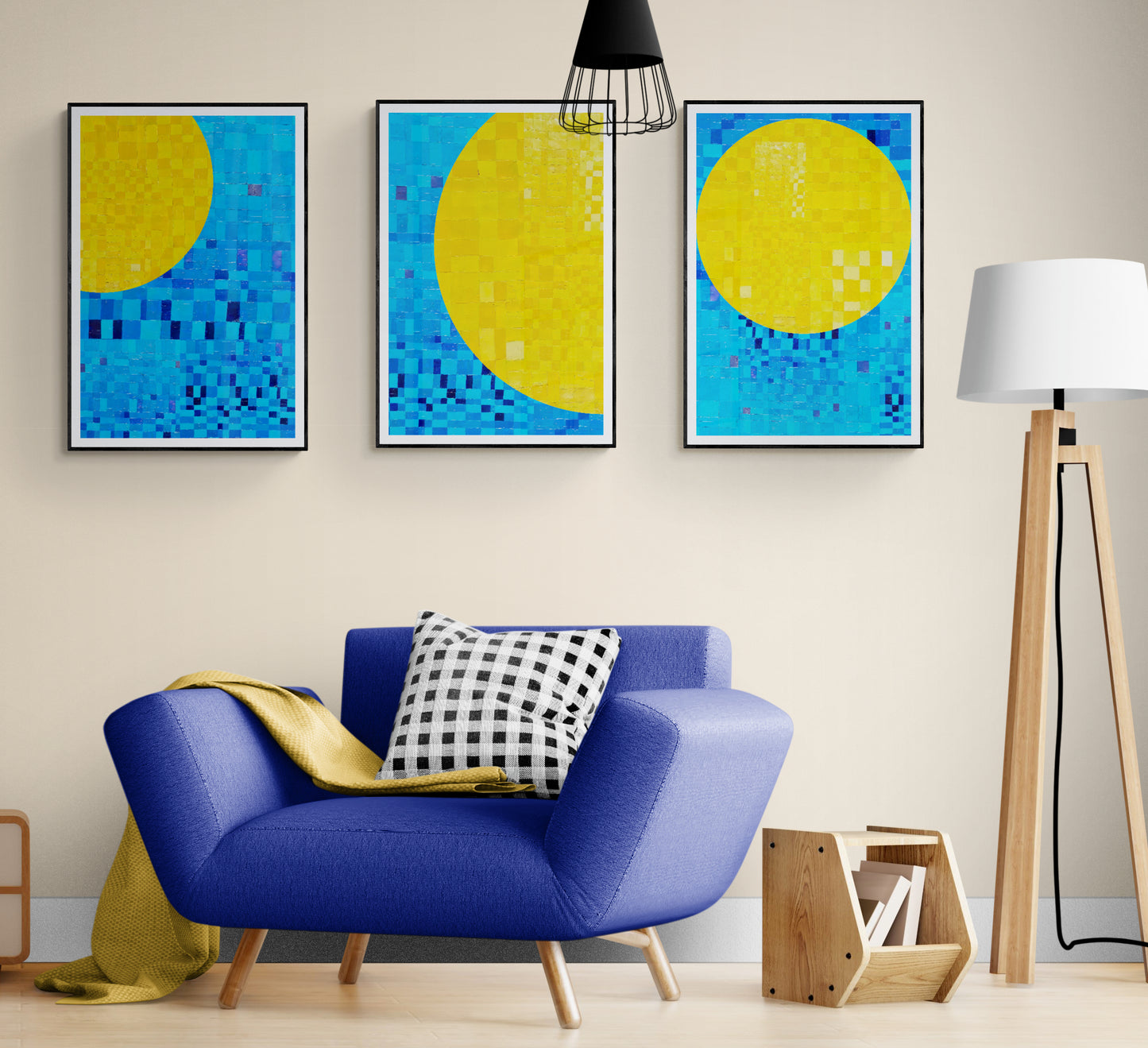 SERIE de 3 peintures minimalistes imprimables "ECHO1 ,ECHO2 et ECHO3" huile à la spatule +textures , fichier numérique téléchargeable.